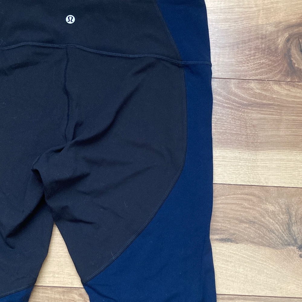 Lululemon Nulu Color Block High Rise Crop - Picture 8 of 11